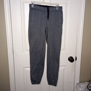 Nike Therma-Fit Joggers Soccer Trainer Pant Grey Zipper Elastic Ankle Wo…
